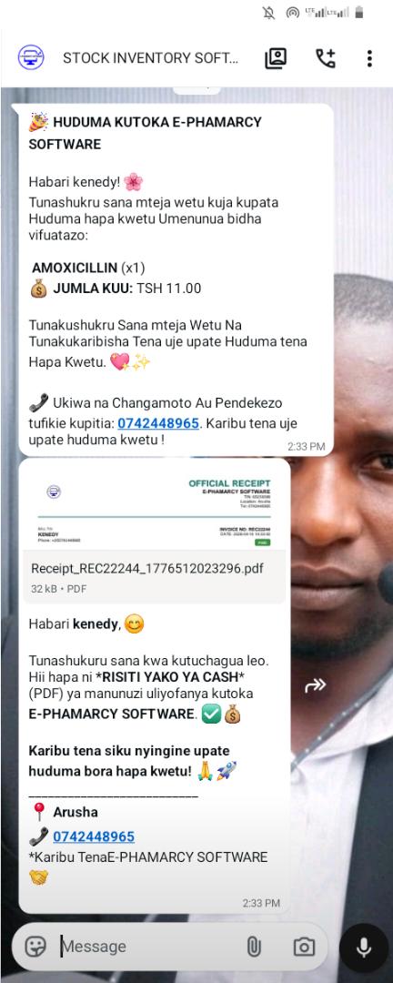 WhatsApp Receipt Demo